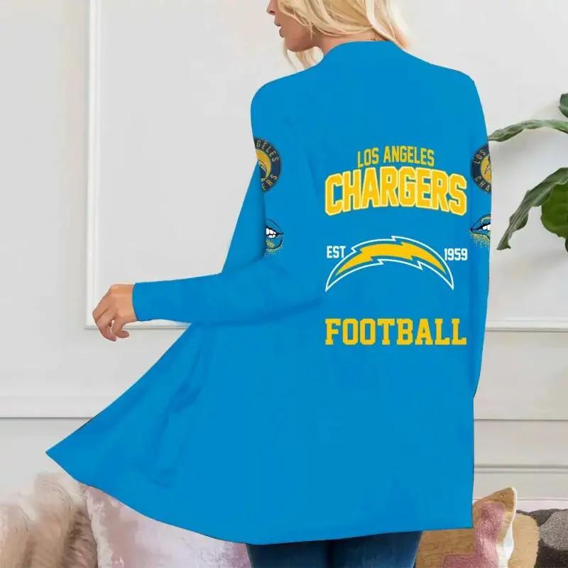 Los Angeles Chargers Women Patch Pocket Cardigan BT104