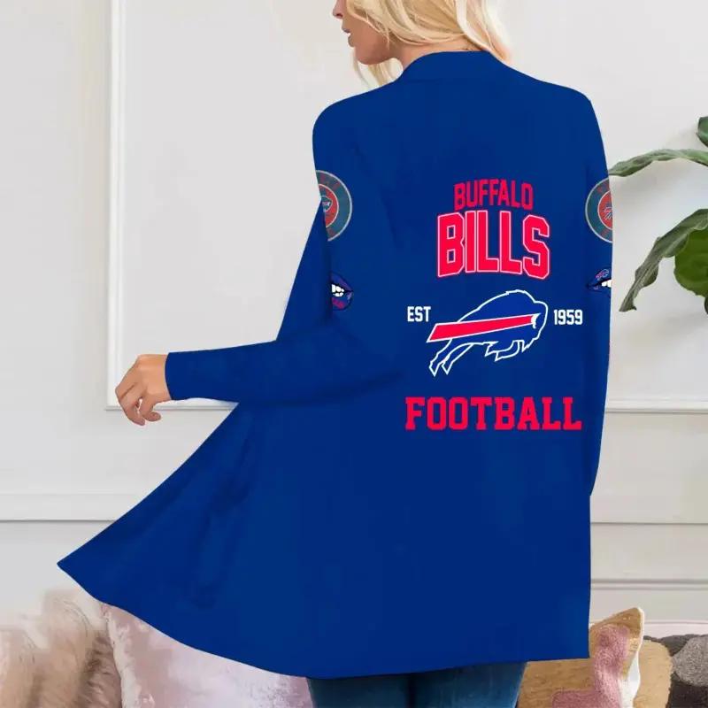 Buffalo Bills Women Patch Pocket Cardigan BT020