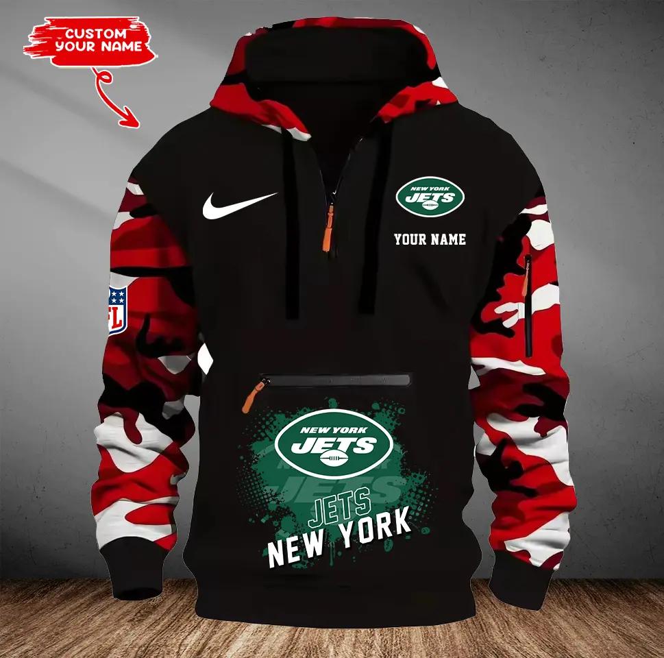 New York Jets Camouflage Hooded Sweatshirt HA56