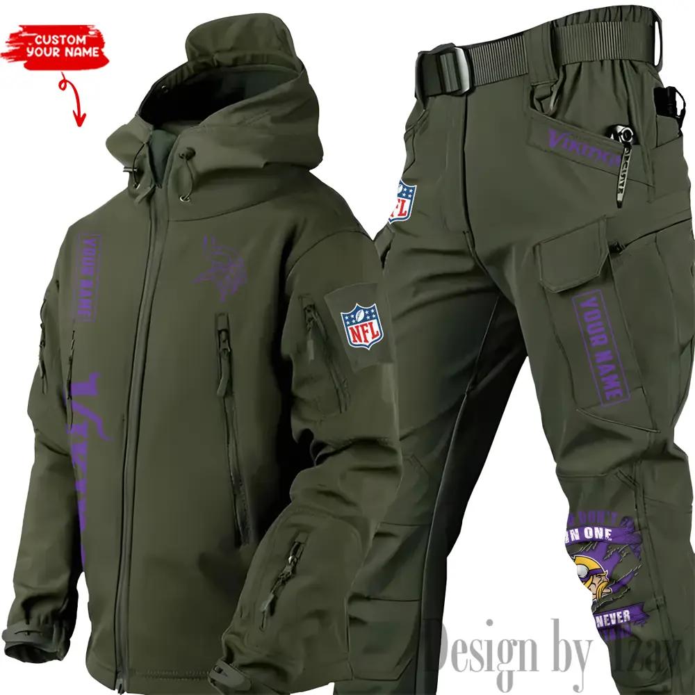 Minnesota Vikings Outdoor Jacket and Pants 000111