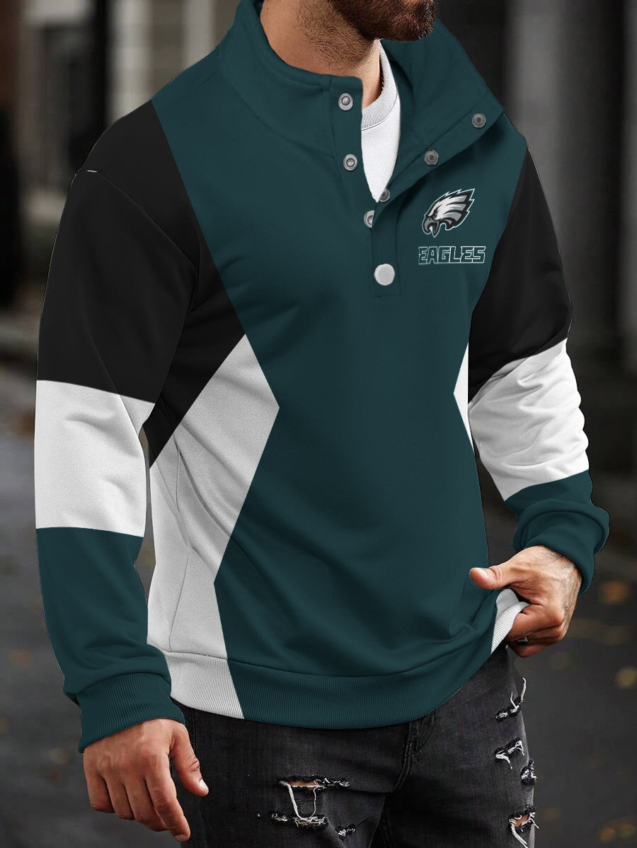 Philadelphia Eagles Casual Colorful Stand Collar Sweatshirt AZBTSCSW000384
