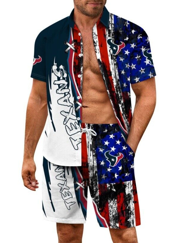 Houston Texans Combo Hawaiian Shirt and Shorts AZBTHWSS000183