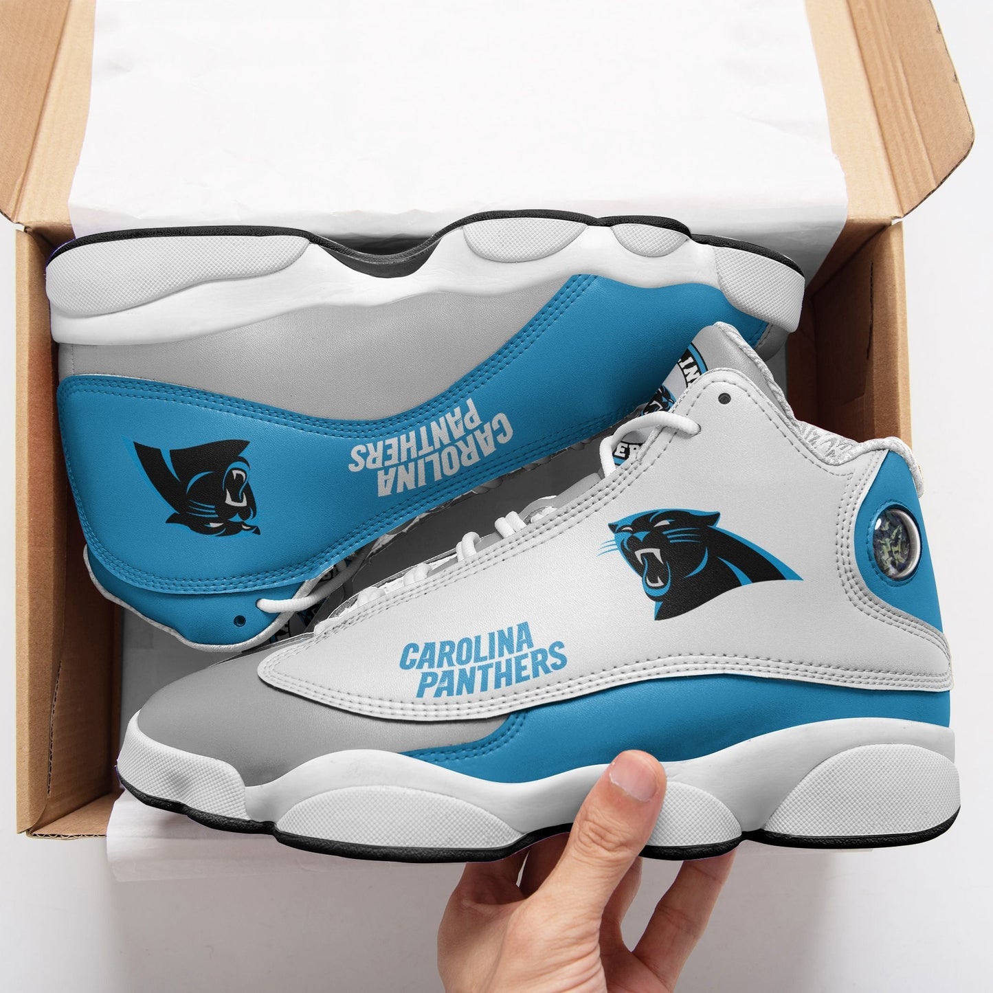 Carolina Panthers  Air JD13 Sneakers 095