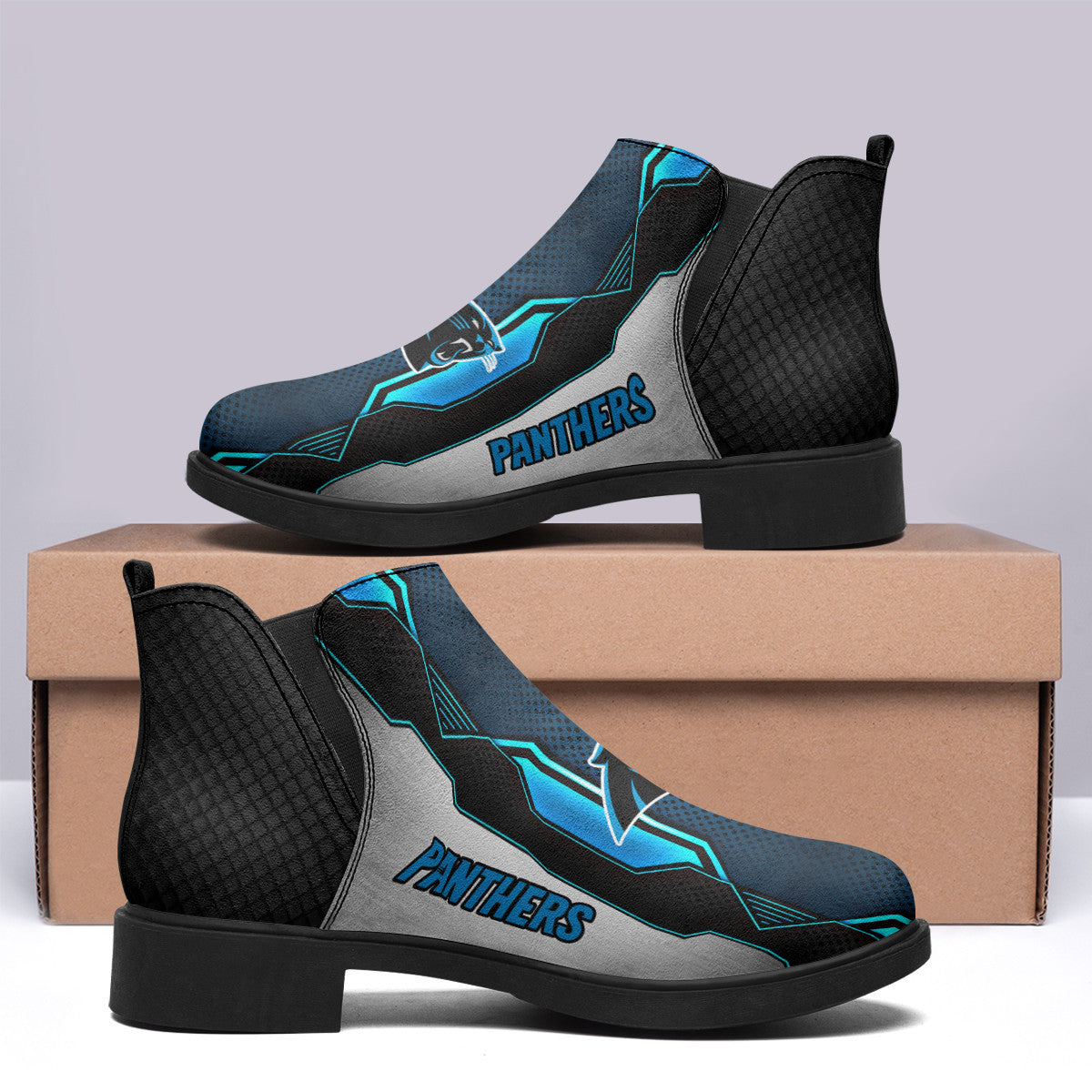 Carolina Panthers Comfort & Fashion Short Boots BG60