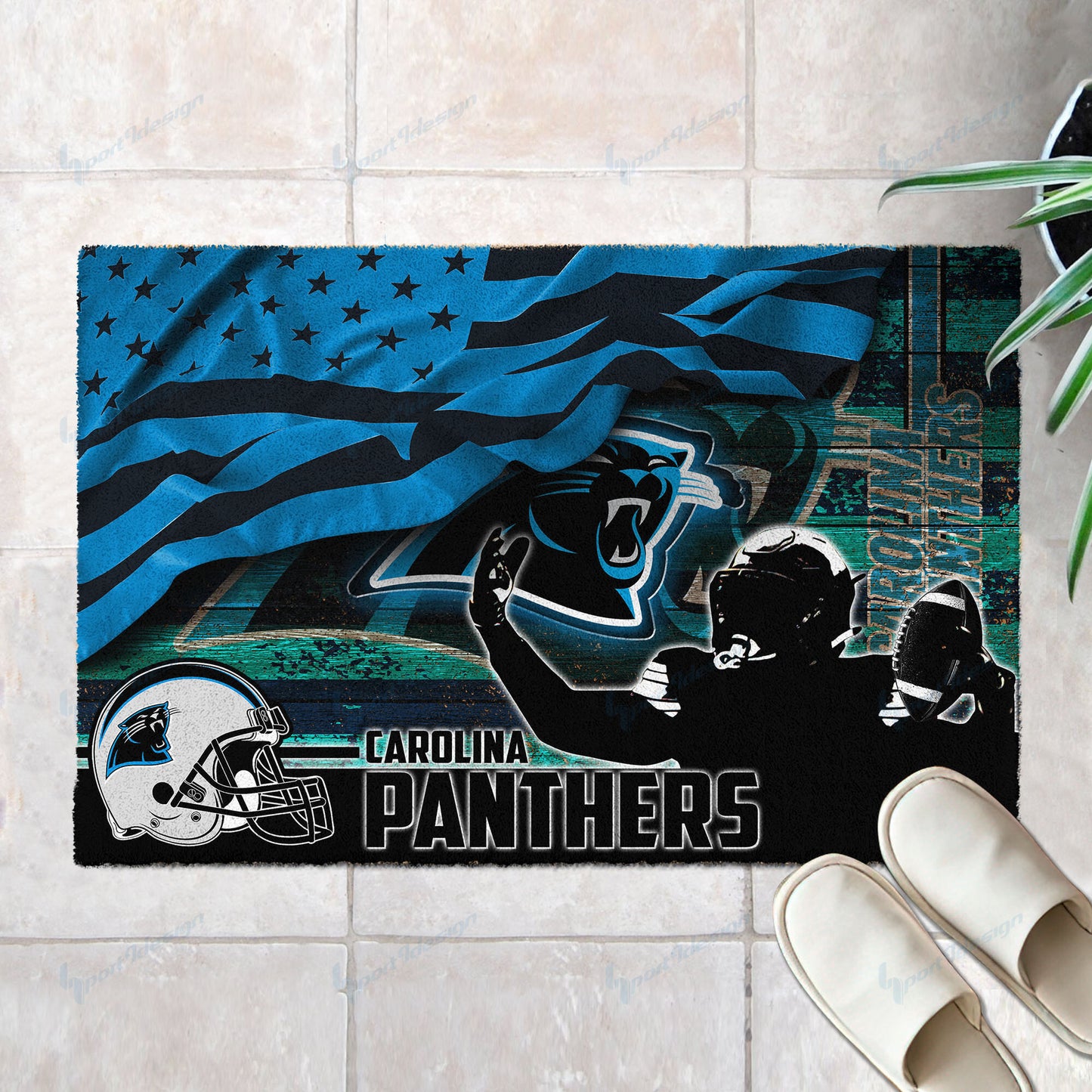 Carolina Panthers Doormat BG35