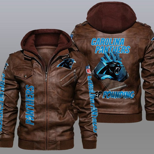Carolina Panthers Leather Jacket 05