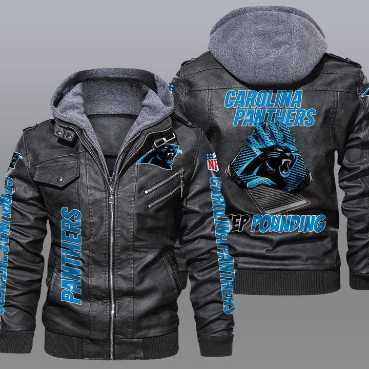 Carolina Panthers Leather Jacket 05