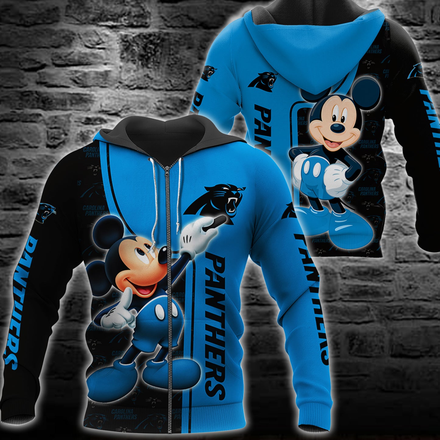 Carolina Panthers Mickey All Over Printed 135