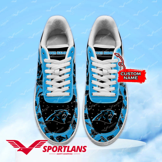 Carolina Panthers NFL Personalized Air Force 1 Shoes