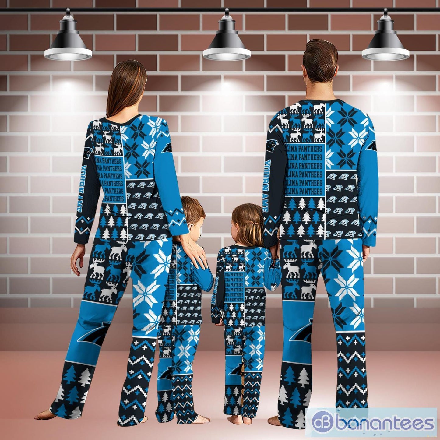 Carolina Panthers Pajamas Christmas Gift For Family AZCPYZAM101