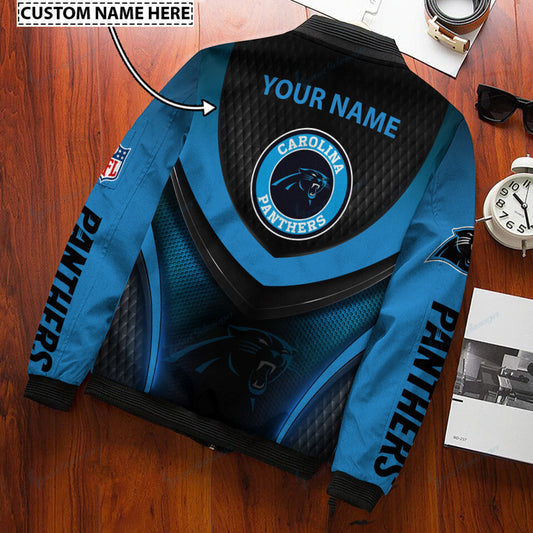 Carolina Panthers Personalized Bomber Jacket BG475