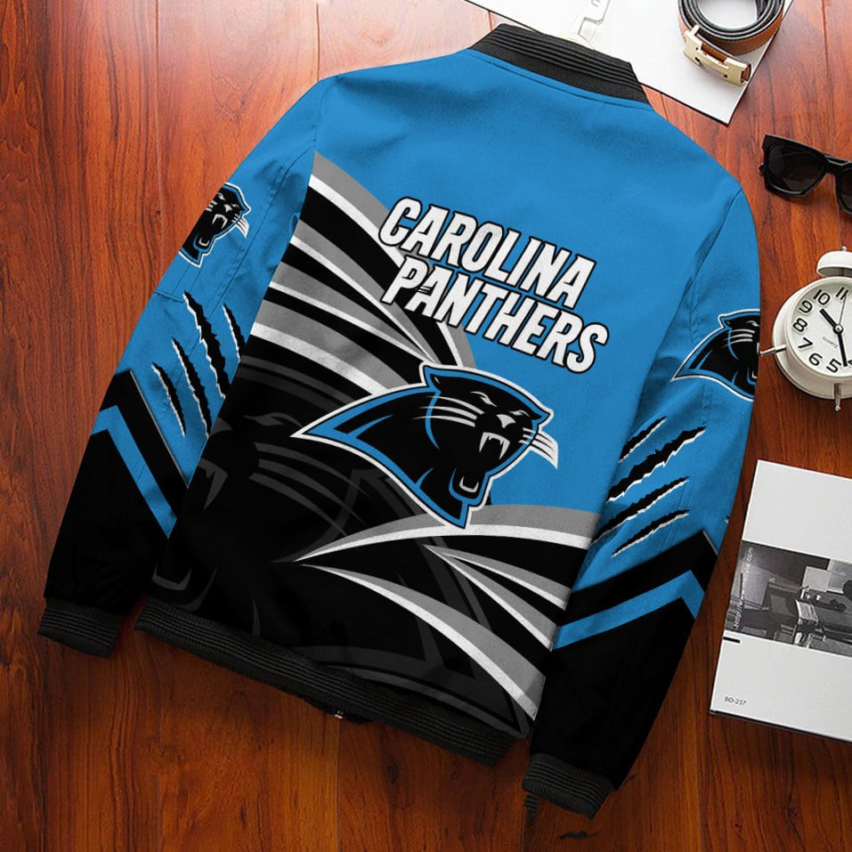 Carolina Panthers Personalized Bomber Jacket BG675