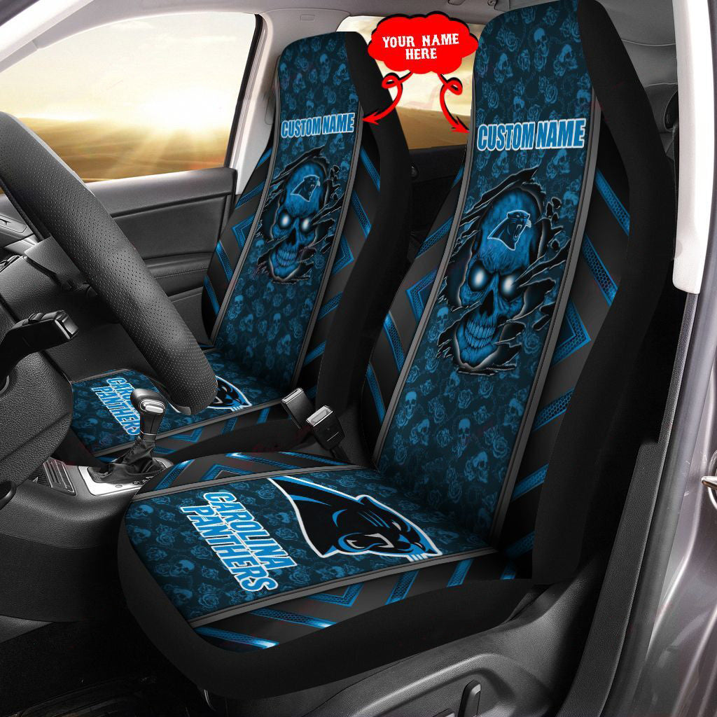 Carolina Panthers Personalized Car Seat Covers BG442