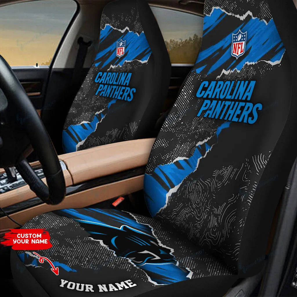 Carolina Panthers Personalized Car Seat Covers BG99