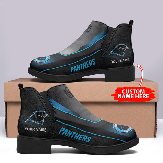 Carolina Panthers Personalized Comfort & Fashion Short Boots BG72