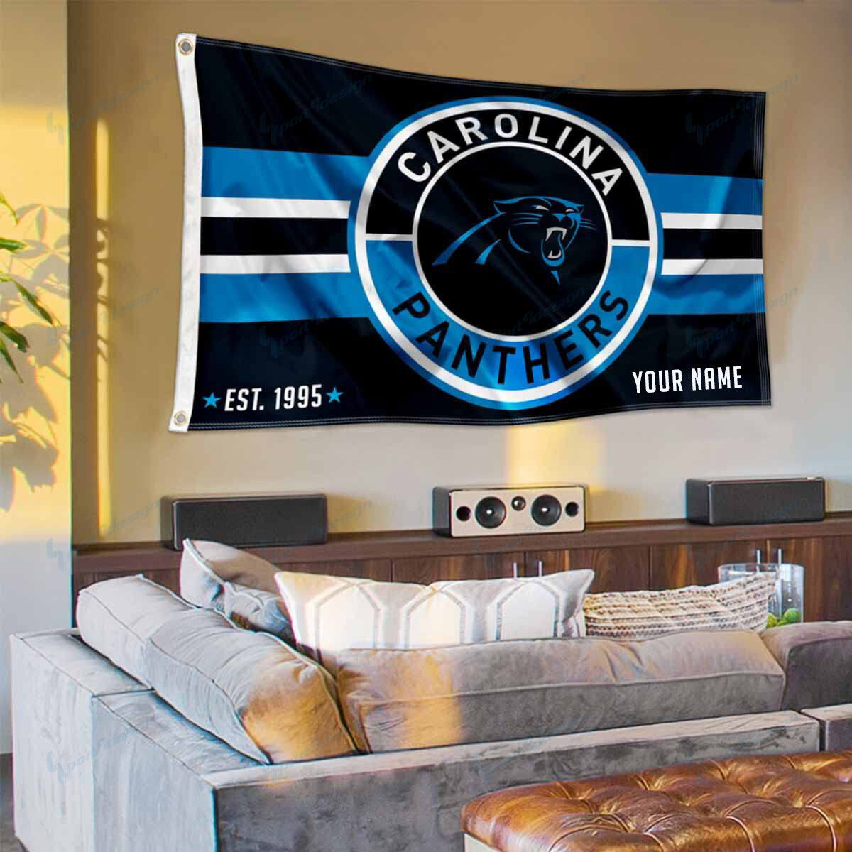 Carolina Panthers Personalized Flag 171