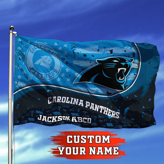 Carolina Panthers Personalized Flag 309