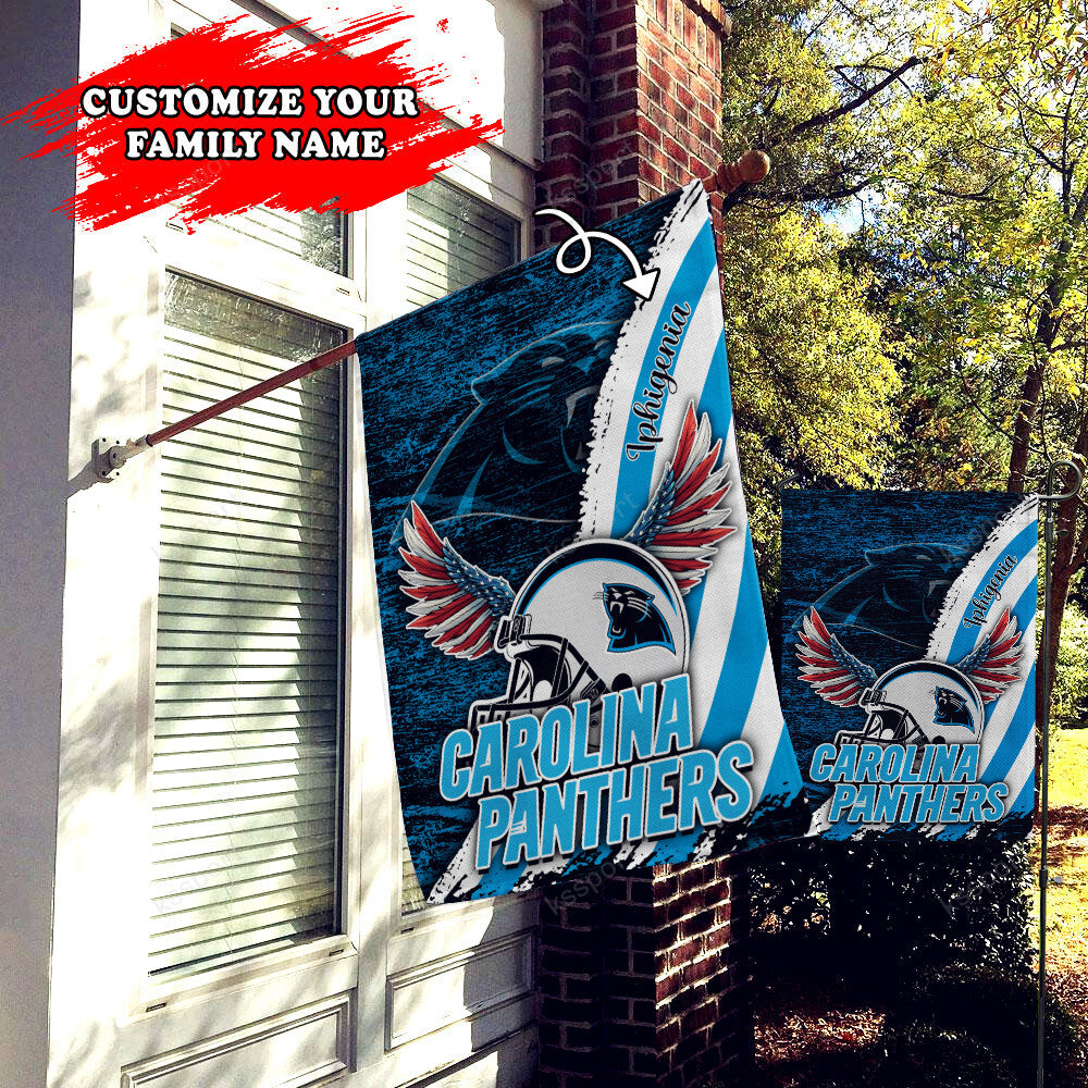 Carolina Panthers Personalized Flag 446