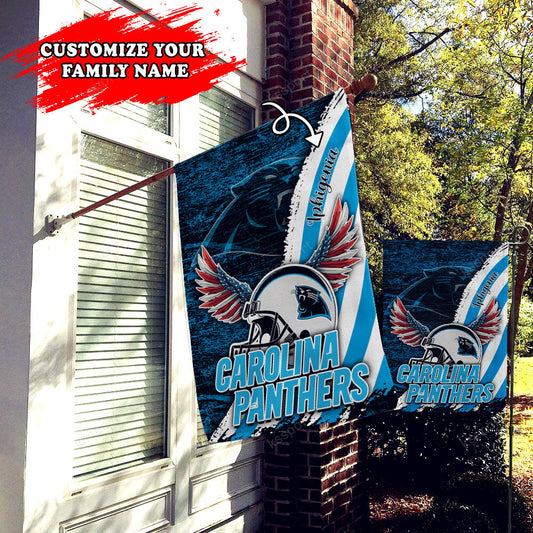 Carolina Panthers Personalized Flag 446