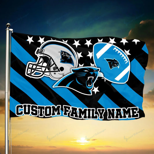 Carolina Panthers Personalized Flag 68