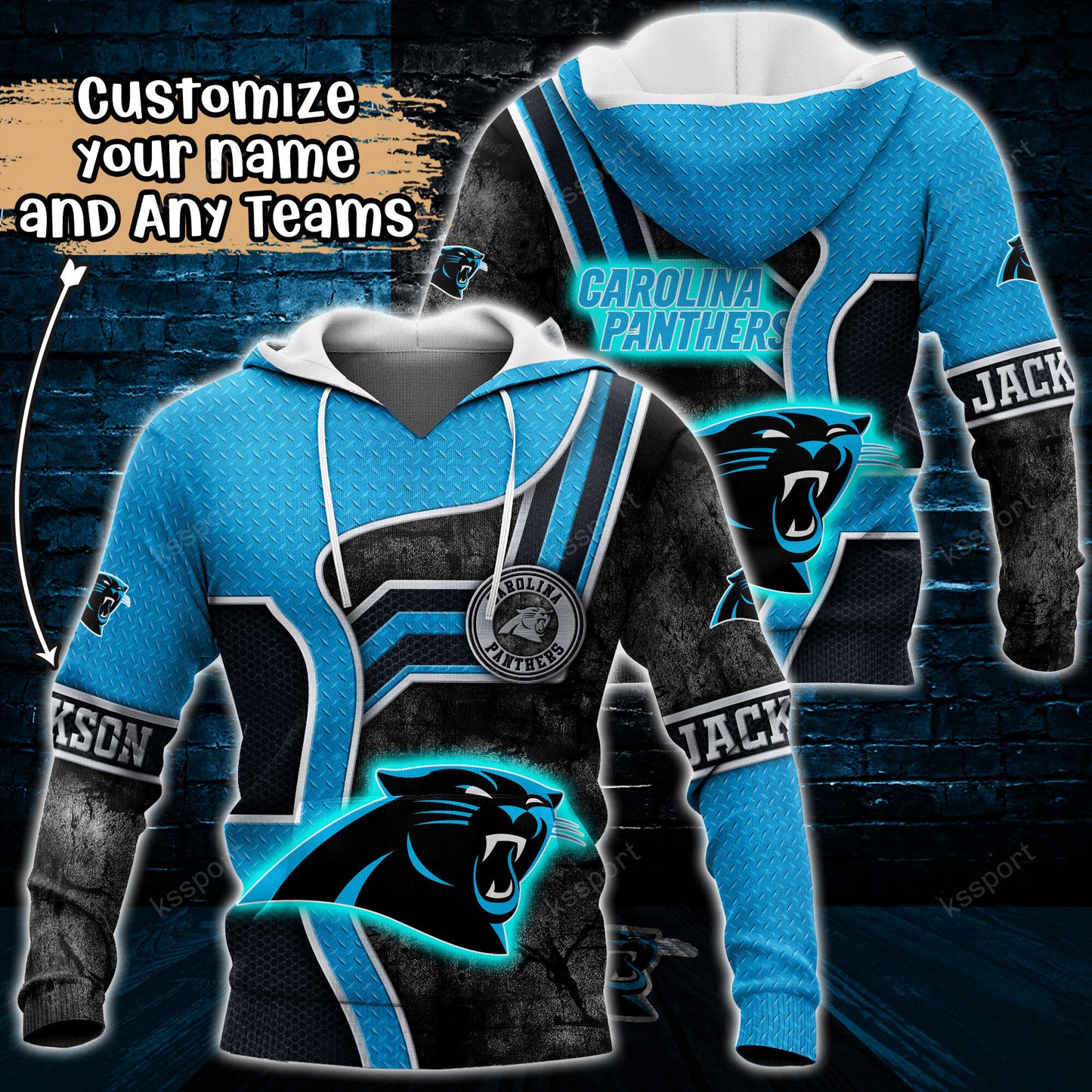 Carolina Panthers Personalized Hoodie BG888