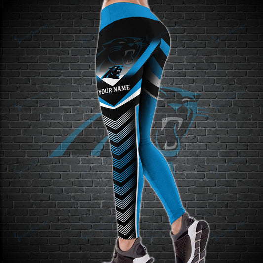 Carolina Panthers Personalized Leggings And Tank Top BG05
