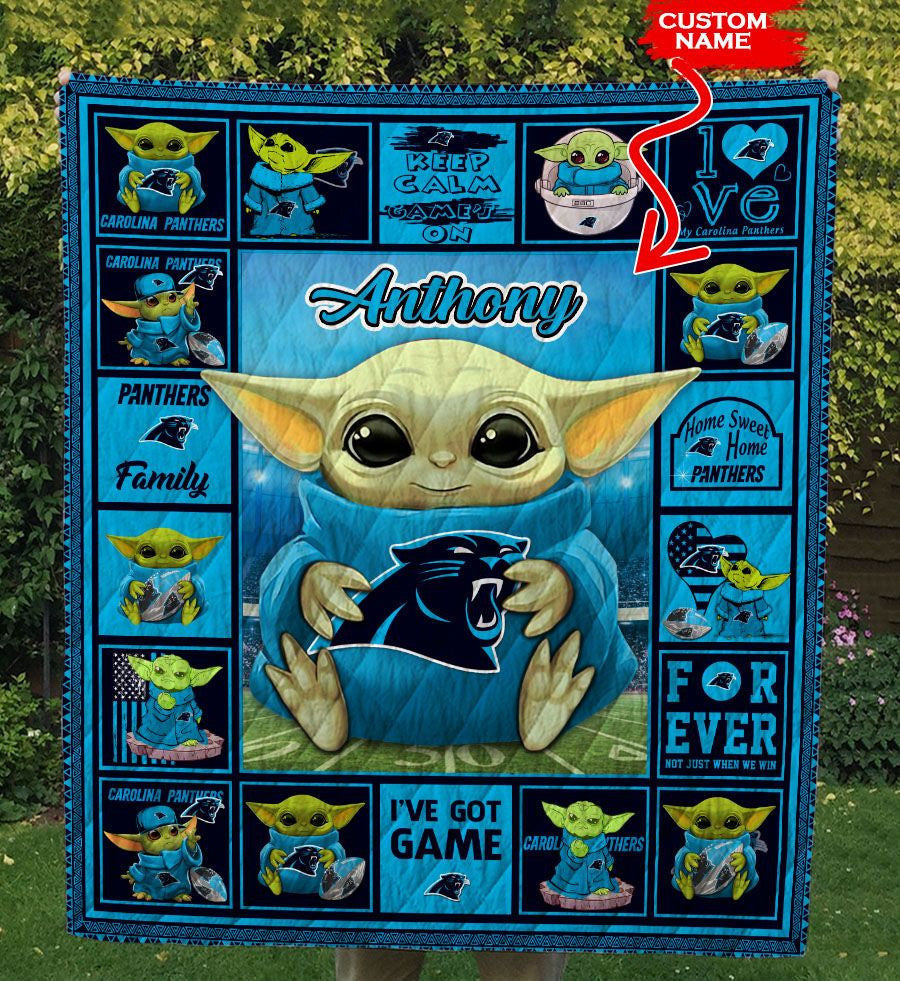 Carolina Panthers Personalized Premium Quilt BG08