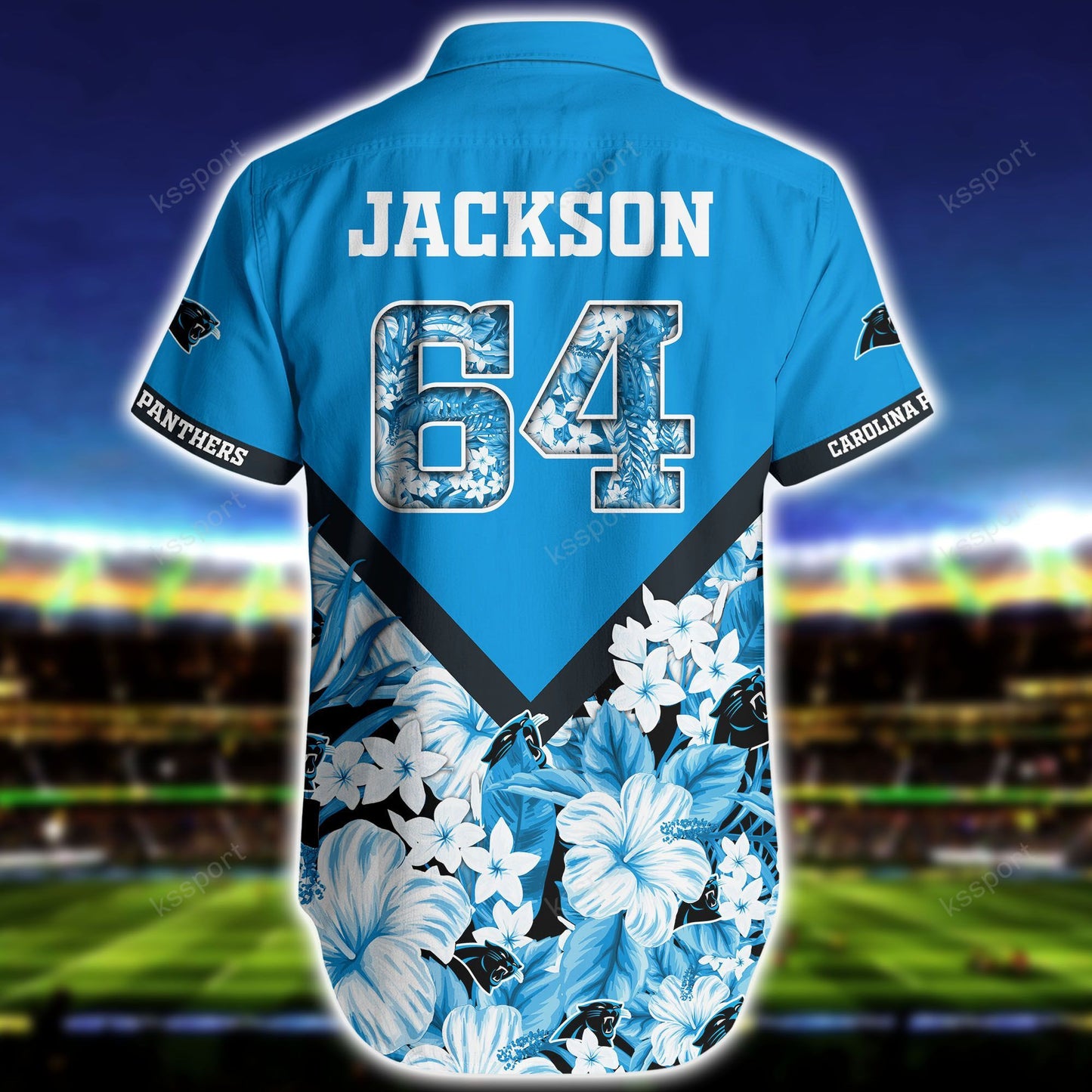 Carolina Panthers Personalized Shirt and Shorts BG273