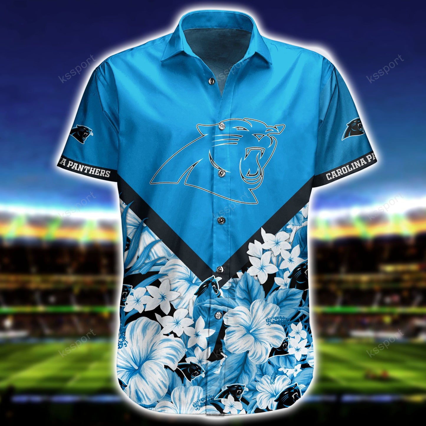 Carolina Panthers Personalized Shirt and Shorts BG273