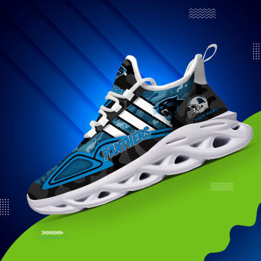 Carolina Panthers Personalized Yezy Running Sneakers BB268