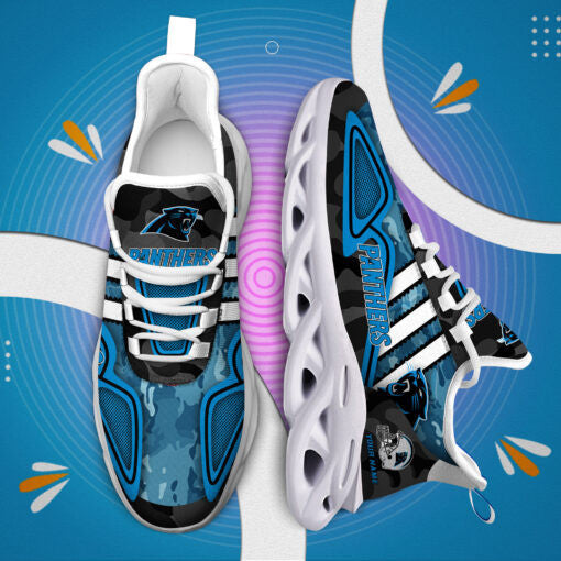 Carolina Panthers Personalized Yezy Running Sneakers BB268