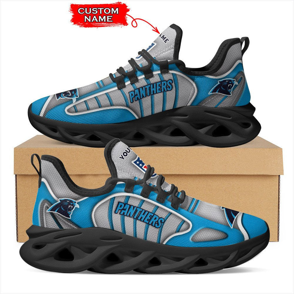 Carolina Panthers Personalized Yezy Running Sneakers BG141