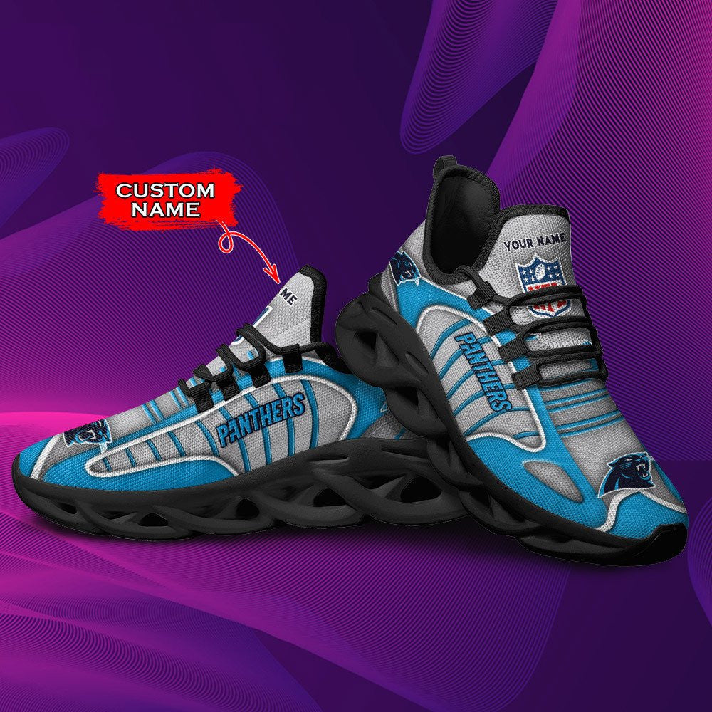 Carolina Panthers Personalized Yezy Running Sneakers BG141
