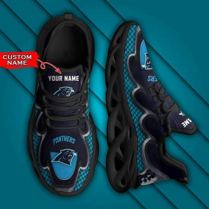 Carolina Panthers Personalized Yezy Running Sneakers BG423