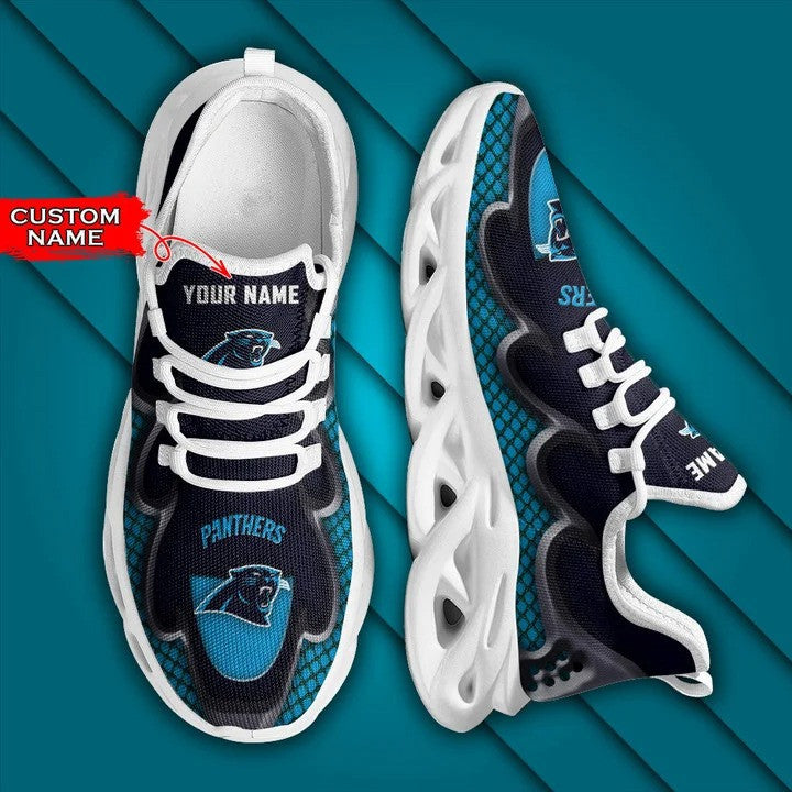 Carolina Panthers Personalized Yezy Running Sneakers BG423