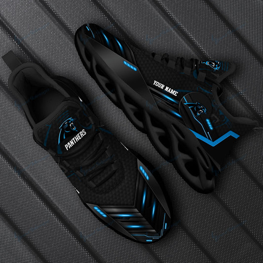 Carolina Panthers Personalized Yezy Running Sneakers SPD229