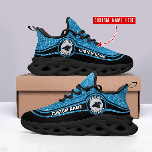 Carolina Panthers Personalized Yezy Running Sneakers SPD351