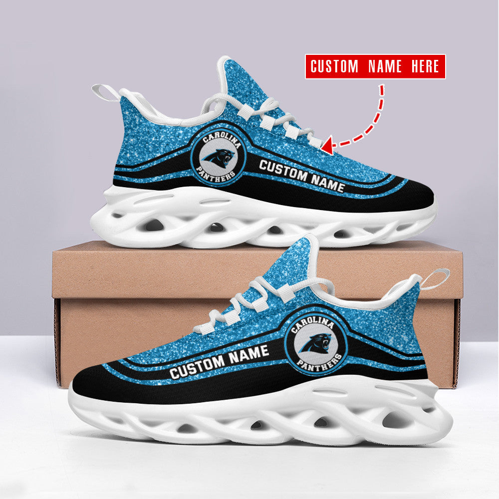 Carolina Panthers Personalized Yezy Running Sneakers SPD351