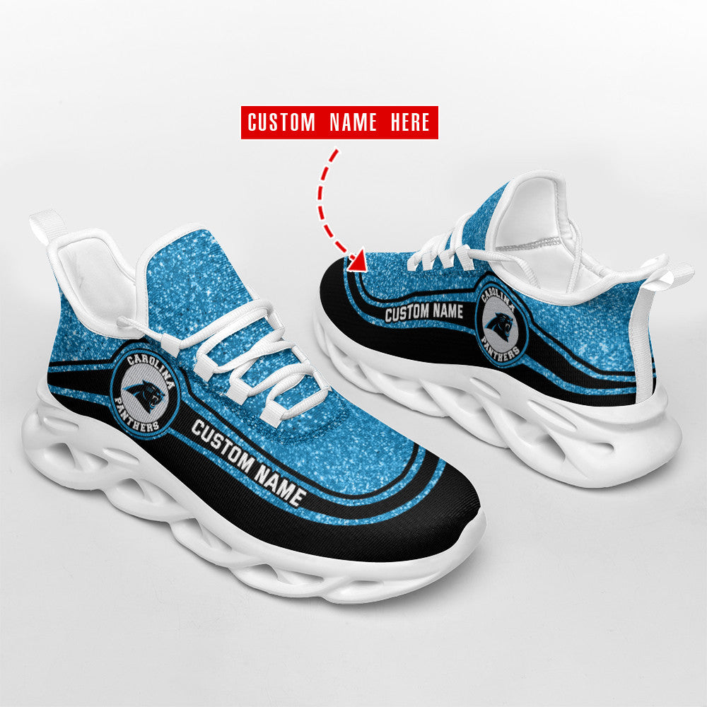 Carolina Panthers Personalized Yezy Running Sneakers SPD351