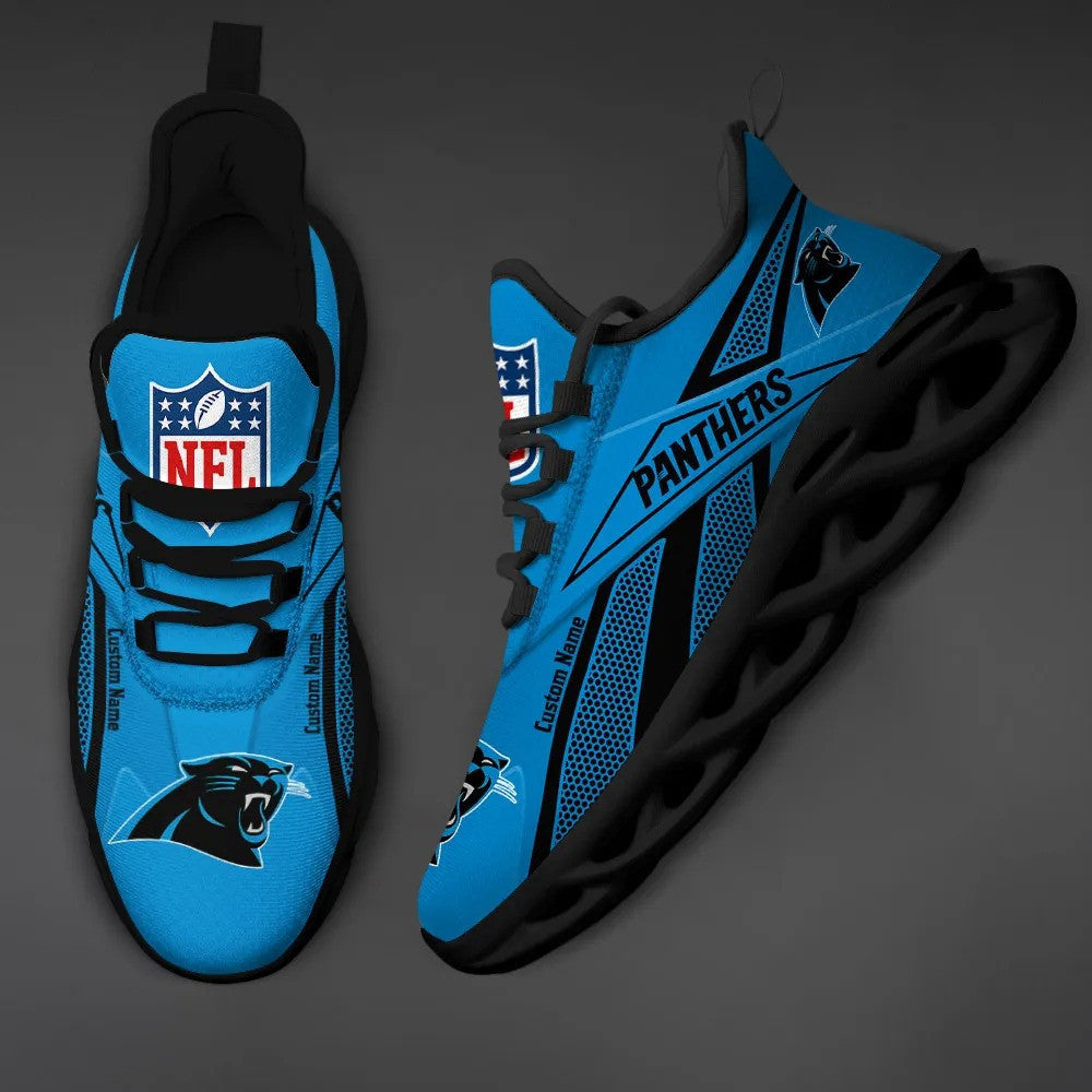 Carolina Panthers Personalized Yezy Running Sneakers SPD517