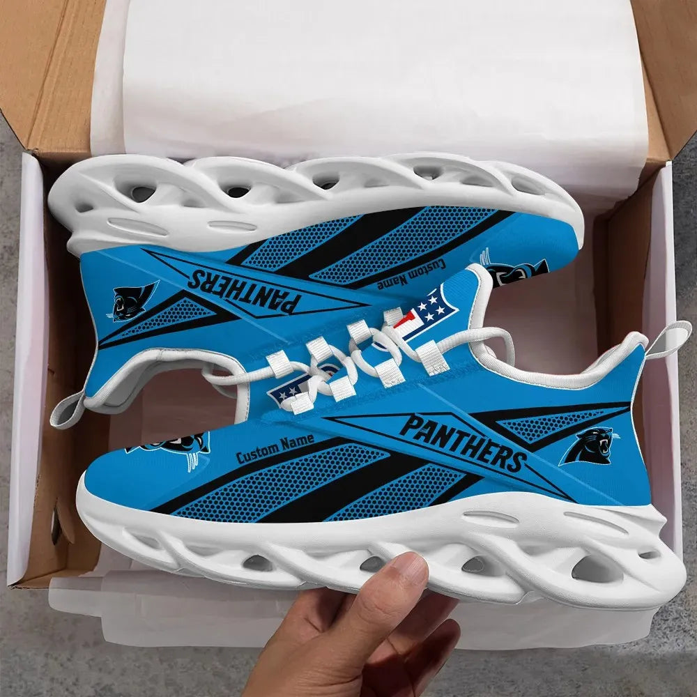 Carolina Panthers Personalized Yezy Running Sneakers SPD517