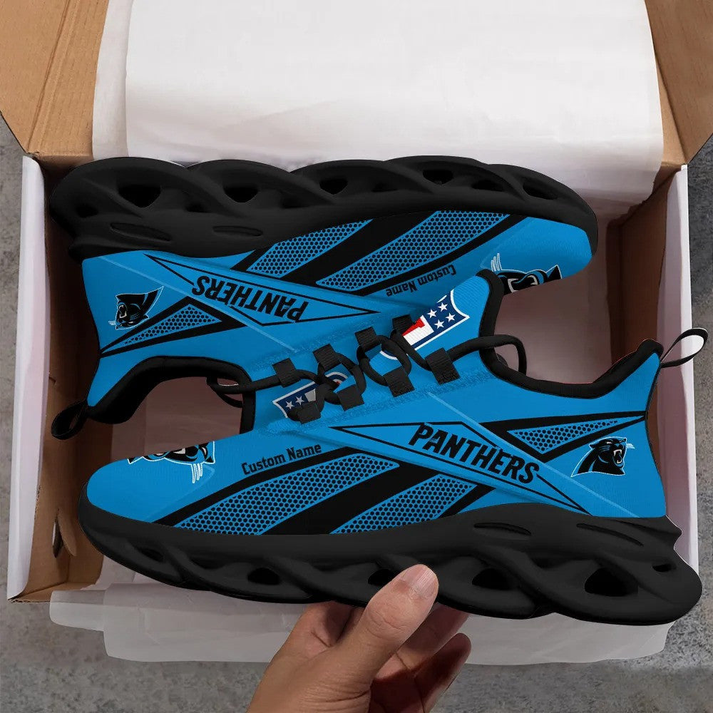 Carolina Panthers Personalized Yezy Running Sneakers SPD517