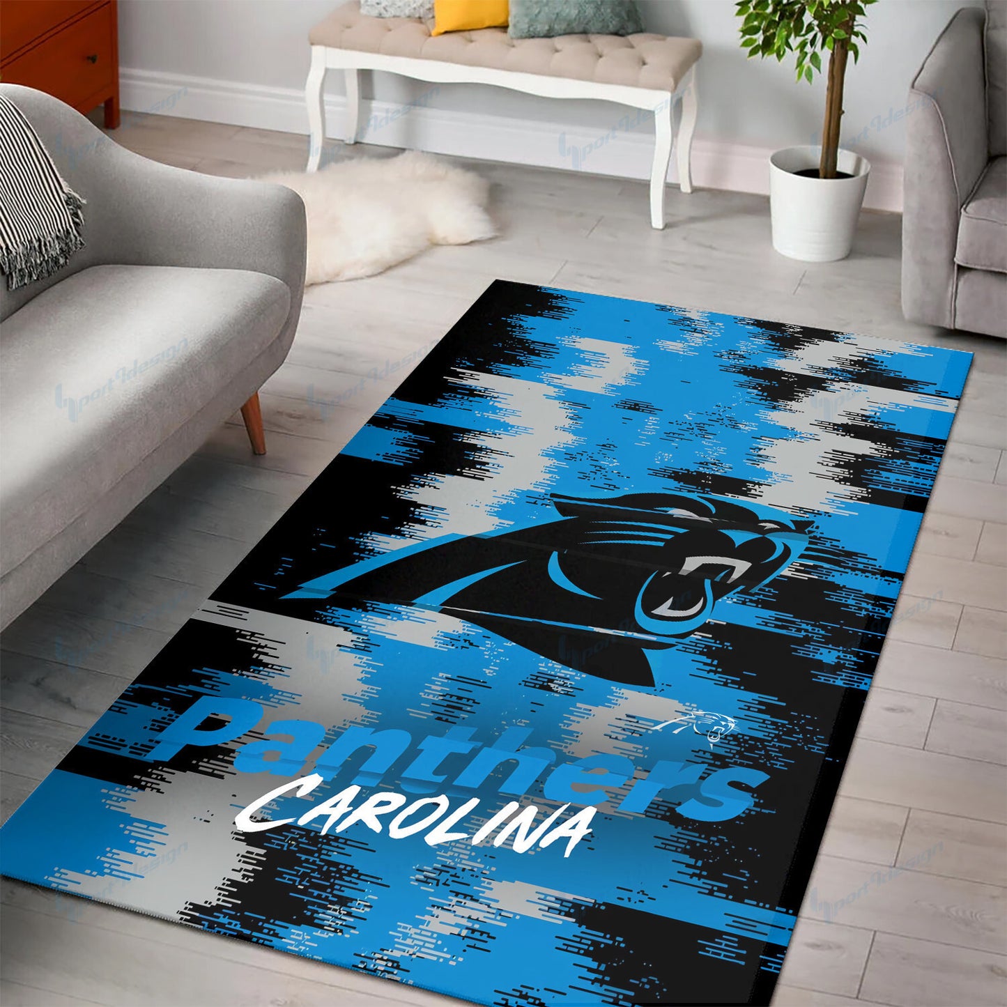 Carolina Panthers Premium Rectangle Rug 19