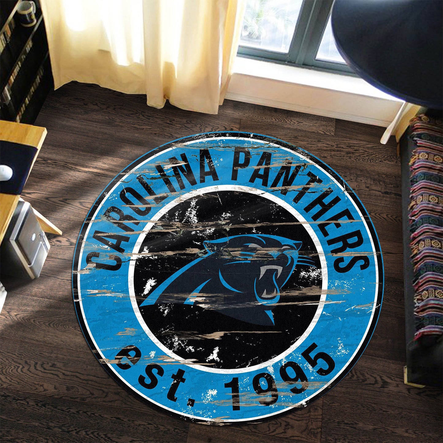 Carolina Panthers Round Rug 172