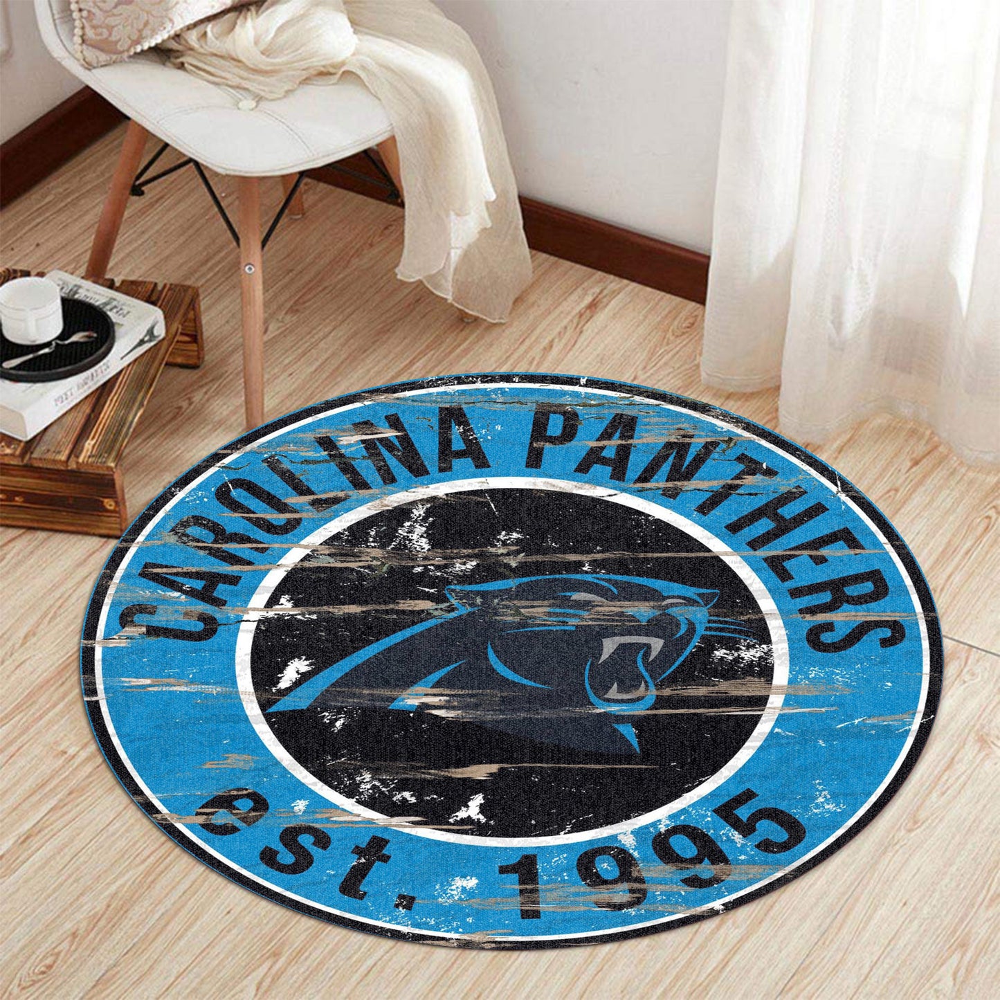 Carolina Panthers Round Rug 172