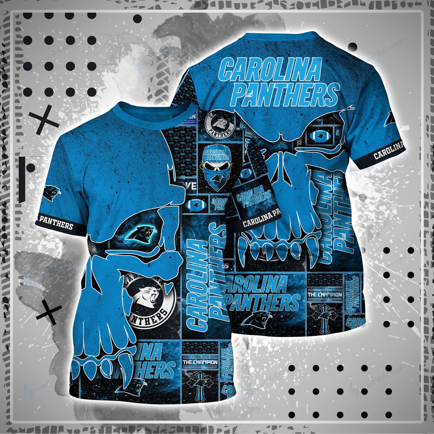 Carolina Panthers Shirt and Shorts BG94