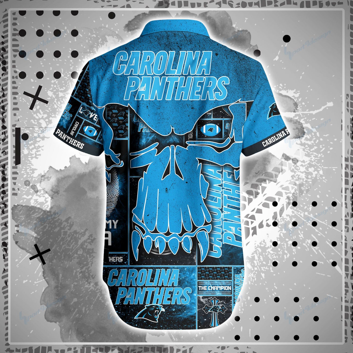 Carolina Panthers Shirt and Shorts BG94