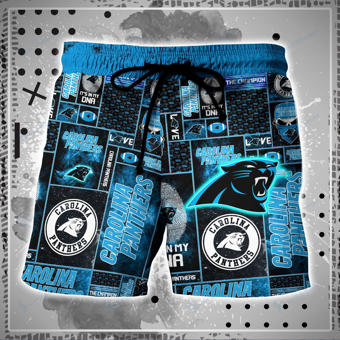 Carolina Panthers Shirt and Shorts BG94