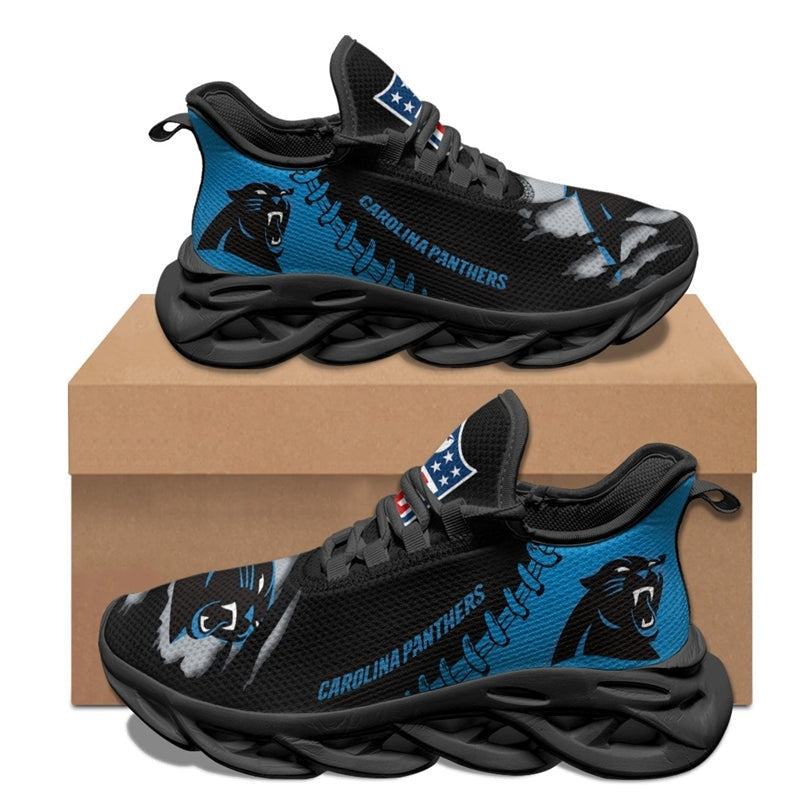 Carolina Panthers Sneakers 3D Max Soul Shoes
