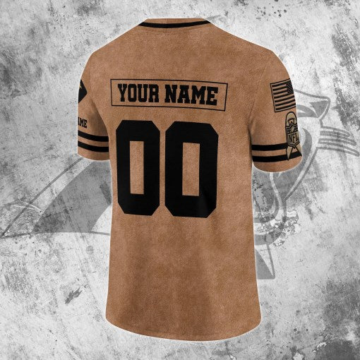 Carolina Panthers Personalized V-neck Football Jersey Sport Gifts For Fan AZCVFJ069